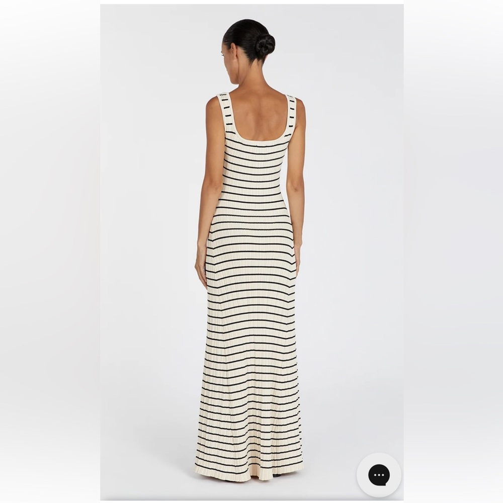 Gorgeous stretchy knit striped maxi dress - Picture 4 of 9